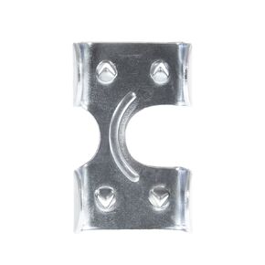Rope & Cord Metal Clips for Rope, Cord, String – Heavy Duty Zinc Plated Double Rope Clamps – 1-Inch (2 Pack)