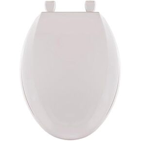 Centoco 1600BN Closed Front with Cover Top Mount Plastic Hinge, Elongated, Bone