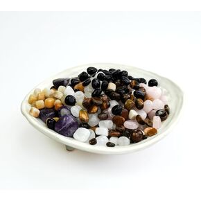 Tumbled Polished Crystal Stone Decorative Pebbles Bulk 3lb - Natural Tiger's Eye Gemstones for Home Decor, Fish Turtle Tank, Vase Filler, Plants Decor, Jewelry Making, Reiki Healing