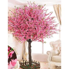 Gorgeous Artificial Cherry Blossom Trees Pink Fake Sakura Flower Indoor Outdoor Home Office (4FT Tall/1.2M)