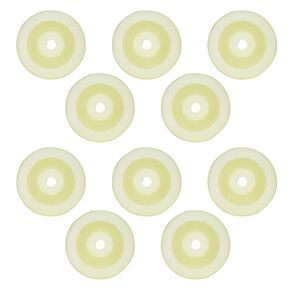 10Pcs 2.5Inch White Nylon Wheel Round Pulley Caster Roller 25kg Maximum Load Nylon Wheel