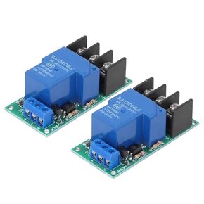 2pcs 1-Way Time Delay Relay Module with Optocoupler Isolation 30A Relay Expansion Module Low Level Trigger with Optocoupler Isolation 12VDC 80mA,Module
