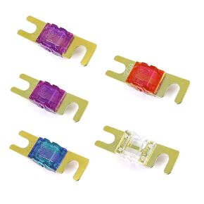 10 قطع من مجموعة مصهر ANL الصغيرة، مصهر شفرة ANL، تشكيلة مصهر مطلي بالنحاس، مصهر ANL 32 فولت، (60 أمبير، 80 أمبير، 100 أمبير، 125 أمبير، 150 أمبير) للسيارات والشاحنات والقوارب البحرية ونظام الصوت والفيديو الإلكتروني in Kuwait