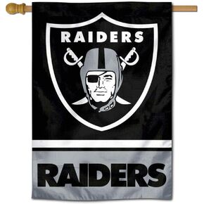 Las Vegas Raiders Two Sided House Flag