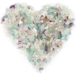 Hilitchi Quartz Stones Tumbled Chips Stone Crushed Crystal Natural Rocks Healing Home Indoor Decorative Gravel Feng Shui Healing Stones (about 1lb(450g)/Bag) (Amethyst)