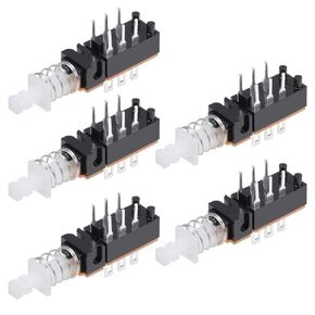 uxcell Momentary Push Button Switch DPDT 2 Pole 6 Pin 1 Position 5pcs