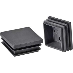 uxcell 8Pcs 38mmx38mm(1.5inch) Plastic Tubing Plug Square Post End Caps for Handrail Stair Newel Guardrail Tube Black