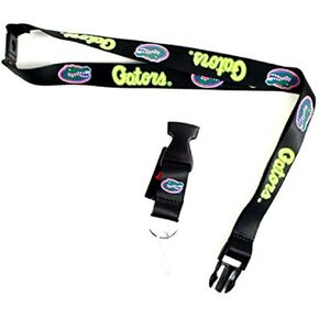 Aminco NCAA Florida Gators Black Neon Wordmark Lanyard