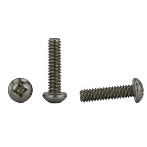 Stainless 1/4-20 x 1-1/2" (1/2" to 3" Lengths Available) Pan Head Machine Screws, Full Thread, Phillips Drive, Stainless Steel 18-8, Machine Thread (1/4-20 x 1-1/2")