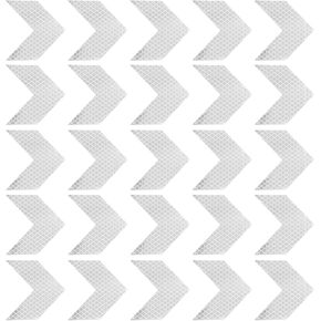 PATIKIL Reflective Stickers, 40 Pack 2.36 x 2.36 Inch Waterproof Adhesive High Visibility Night Caution Warning Arrow Shape Safety Tape Reflector for Trucks Trailers Cars, Blue