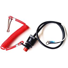 Outboard Engine 6E9-82575-00/01/02/03/04 65W-82575-00/01 63V-82575-00 6H4-82575-00 18-65450 Kill Stop Switch & Safety Tether Lanyard for Yamaha for Tohatsu Boat Motor