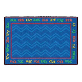 Flagship Carpets Alphabet Kids Educational Letters Rug for Classroom or at Home Learning Area Rug, Kids Room or Playroom Carpet, 6' Round