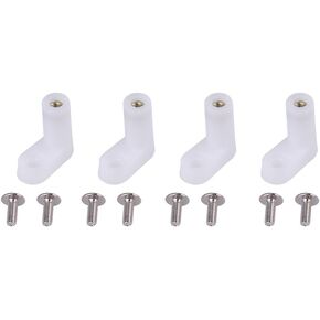 100Pcs PCB Mounting Feet L Type Mounting Feet with Screw for Arcade Gaming Board, 2cm/0.67inch