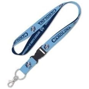 University of North Carolina "Historic College Colors Tar Heels" NCAA Sports Team Detachable Lanyard with Key Ring