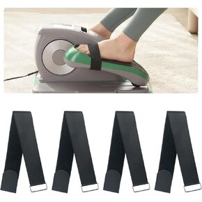 4 Pcs Adjustable Pedal Straps,Velcro Feet Pedal Strap for Under Desk Elliptical Peddler Foot & Leg Pedal Exercixer