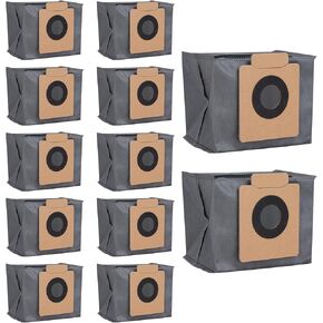 12 Packs Replacement Dust Bags Compatible with Eufy Clean X8 Pro/X10 Pro Omni Robot Vacuum, Large Capacity Disposable Replacement Bag Accessories Part
