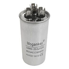 25-5 uF MFD AC Capacitor Dural Run Capacitor Compatible with GE C3255R / 97F9803 and Similar HVAC Capacitor Withstand Voltage 450V AC
