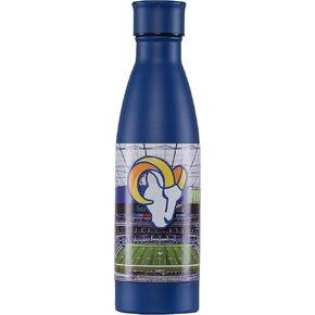 foco NFL unisex-adult NFL Team Logo Primetime 18oz Metal Stainless Steel Water Bottle