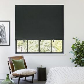 Myshade Portable Blackout Window Cover Roller Blind Screen for Windows No Drill Fabric Blinds for Indoor Windows Pull Down Stick On Temporary Room Darkening Shades for Home Bedroom Travel 36" x 72"