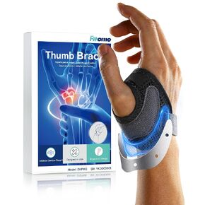 CMC Thumb Brace with Shape-memory Restriction Splint for CMC Thumb Joint Pain Relief, Thumb Joint Instability, Tendonitis, CMC Joint Thumb Arthritis Brace Stabilizer, Medium, Right Hand, 1 Pack
