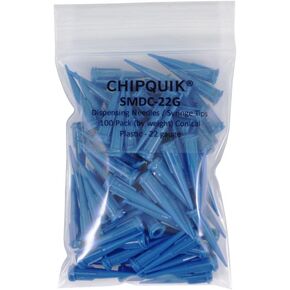 Chip Quik SMDC-22G Dispensing Needles/Syringe Tips 100 Pack Conical Plastic - 22 gauge in Saudi Arabia