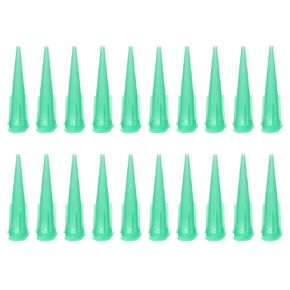 PATIKIL 25Ga Tapered Tip Dispensing Needle, 20Pcs Plastic Needle Tube Blunt Tips with Luer Lock for Glue Oil Applicator, Red