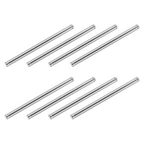 Double Head Standoff Screws (12x204mm) 8pcs, Stainless Steel Advertising Screws Glass Acrylic Nail - for Glass Acrylic Display Bracket
