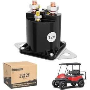 10L0L Golf Cart 12V Solenoid for Club Car DS & Precedent Gas 1984-up,4 Terminal Golf Cart Club Car Starter Solenoid 1013609,1012275,1117