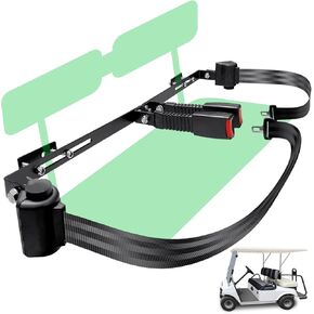Golf Cart Belts Kit 42" Retractable 2 Passengers for EZGO, Yamaha Club Car, TXT, RXV, DS, Precedent