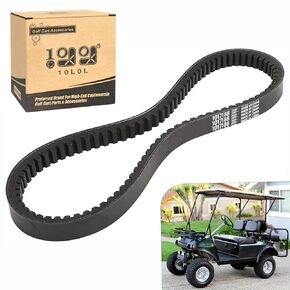 10L0L Clutch Drive Belt for Club Car DS 1988-1991 Gas Golf Cart, Replace OEM 1014081 1017188