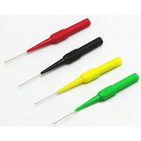 Insulation Piercing Needle Non-Destructive Test Probes Red/Black/Yellow/Green Mini Back Probe/Wire Piercer 4mm Socket