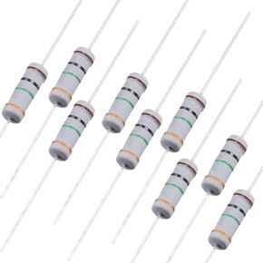 uxcell 100Pcs 1M Ohm Resistor, 1W 5% Tolerance Carbon Film Resistors, 4 Bands for DIY Electronic Projects and Experiments