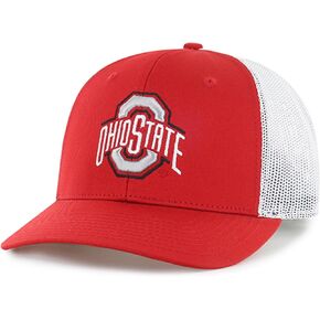 Officially Licensed Ohio State Classic Mesh Trucker Hat Adjustable Team Logo Embroidered Structured Cap