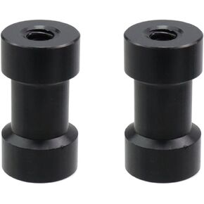 2 PCS Round Aluminum Standoff Spacer Column M6×30mm Standoff Mounts D16mm Black Hardware Spacers for DIY Models, Drone Racing, RC Airplane