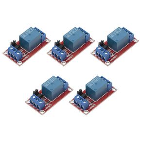 Dual Channel Relay Module Shield, 5PCS 9V 1CH Relay Module Shield with Optocoupter Isolation Support High and Low Level Trigger