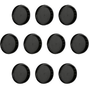 Baomain Plastic Locking Hole Plugs Panel Hole Diameter 3" (75mm) HP-75 Black Pack of 10