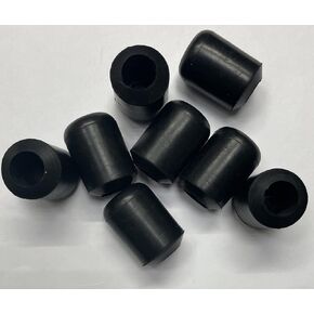 Protection Force for 1/2" 13mm (Pack of 8) Round OD Tubing End Chair Leg Stick Ferrule Furniture Feet Rubber Cap Cup Pad Cover Floor Plug Protectors