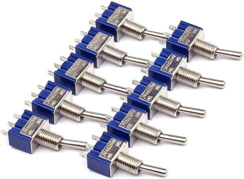 10 قطعة 2A 250VAC 5A 120VAC ON/ON SPDT 3 محطات 2 موقف تبديل التبديل MTS102 in Saudi Arabia