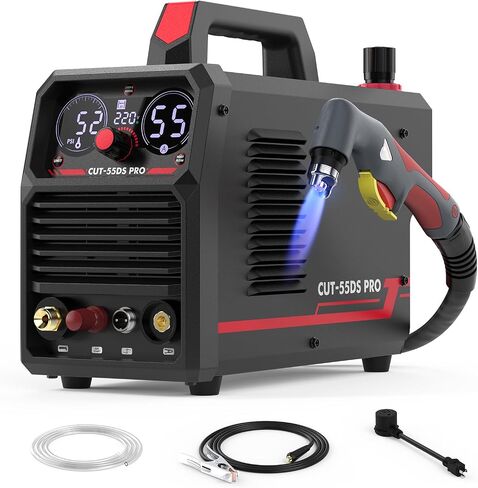 YESWELDER 55 Amp Plasma Cutter Non-High Frequency, Large LED Digital Display Non-Touch Pilot Arc, Digital DC Inverter 110/220V Dual Voltage Plasma Cutting Machine CUT-55DS PRO NEW in Saudi Arabia