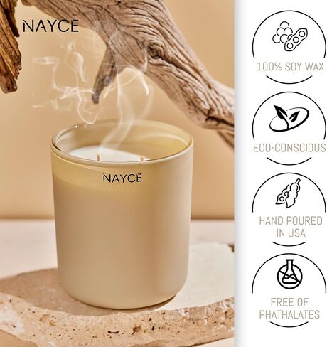 شمعة معطرة فاخرة - شموع عطرية من شمع الصويا الطبيعي 100% للمنزل - 14 أونصة - صنع في الولايات المتحدة الأمريكية - معطرة للغاية وتدوم طويلاً - عيد ميلاد، هدايا الانتقال لمنزل جديد للنساء، لافندر ليمونسيلو in Kuwait