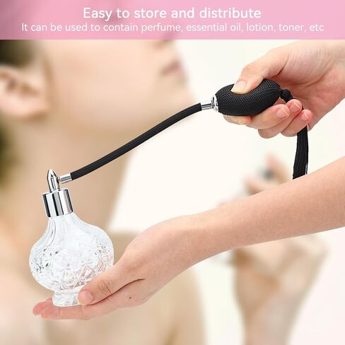 80ml Perfume Bottles Atomizer, Refillable Vintage Empty Glass Perfume Spray Bottle With Tassel in Saudi Arabia