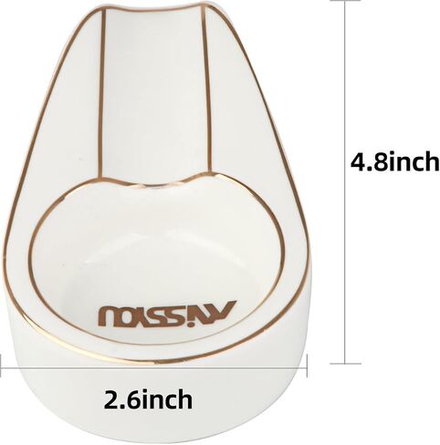 Premium White Cigar AshTray for Outdoor Use - Stylish Ashtray for Men, Perfect for Patios and Outdoor Cigar Enthusiasts wanther in Saudi Arabia