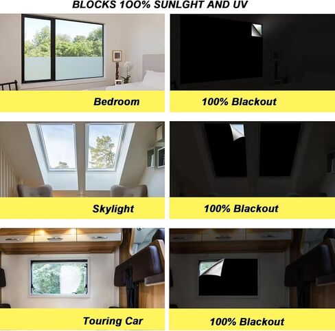 100% Blackout Window Cover,Blackout Blinds for Bedroom Windows,Portable Blackout Curtains,78"X57" Blackout Shades for Nursery,Travel, Dorm Room in Kuwait