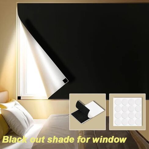 100% Blackout Window Cover,Blackout Blinds for Bedroom Windows,Portable Blackout Curtains,78"X57" Blackout Shades for Nursery,Travel, Dorm Room in Kuwait