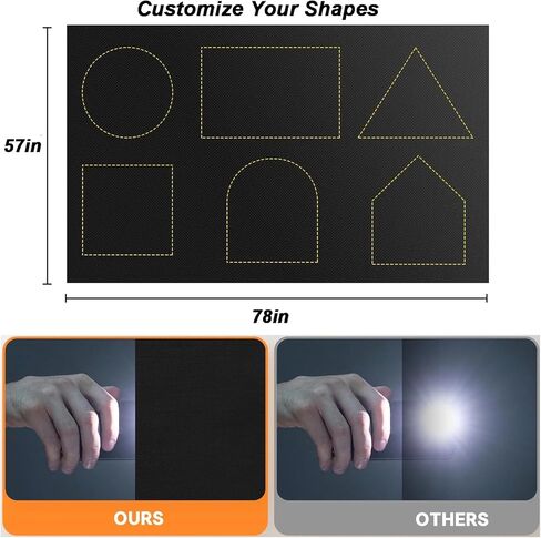 100% Blackout Window Cover,Blackout Blinds for Bedroom Windows,Portable Blackout Curtains,78"X57" Blackout Shades for Nursery,Travel, Dorm Room in Kuwait