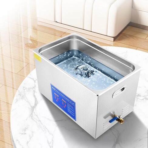 VEVOR Professional Ultrasonic Cleaner, 30 L Ultrasonic Jewelry Cleaner with Digital Timer & Heater, Stainless Steel Industrial Sonic Cleaner 40kHz for Glasses, Watches, Rings, Small Parts in Saudi Arabia