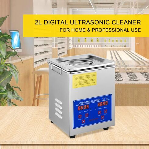 VEVOR Professional Ultrasonic Cleaner, 30 L Ultrasonic Jewelry Cleaner with Digital Timer & Heater, Stainless Steel Industrial Sonic Cleaner 40kHz for Glasses, Watches, Rings, Small Parts in Saudi Arabia