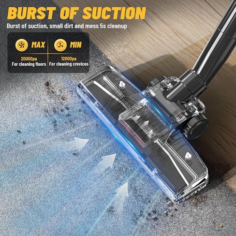 2024New Cordless Handheld Vacuum Cleaner for DeWALT 20V Battery, 150W Handheld Electric Power Vacuum Cleaner, Portable Car Vacuum Cleaner for Hardwood Floor Carpet Pet Hair Car Office(No Battery) in Saudi Arabia