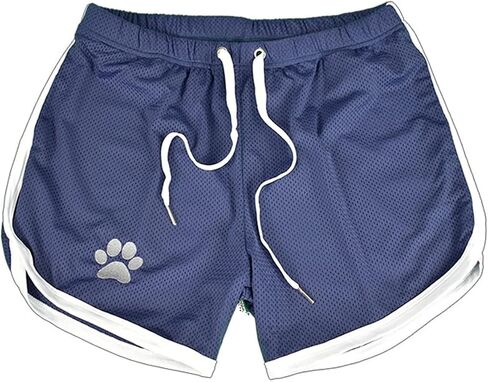 Men's Running Shorts Breathing Athletic Gym Mesh Shorts for Men Breathable Dog Paw Print Gym Workout Shorts in Saudi Arabia