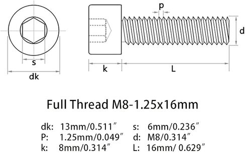 M8-1.25x25mm 12.9 الصف سبائك الصلب المقبس غطاء رأس مسامير البراغي ألين المقبس محرك أسود أكسيد النهاية 12.9 فئة 25 قطعة in Kuwait
